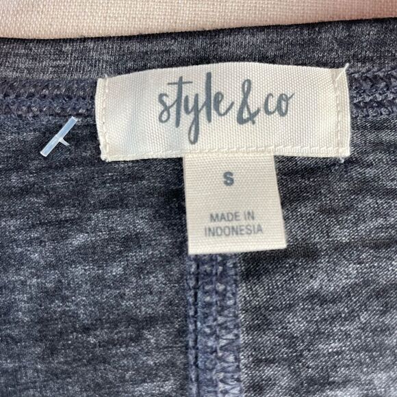 NWOT Style & Co Gray T-Shirt Top Size S - Picture 5 of 6